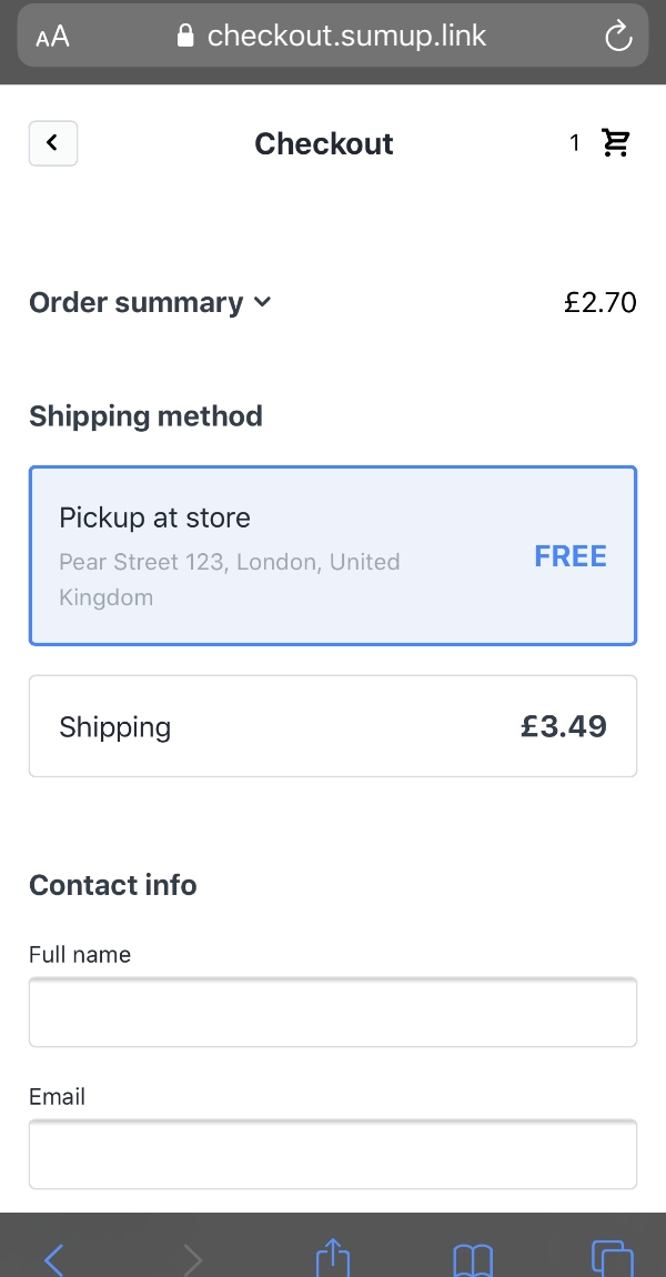 SumUp Online Store Starter Review: Extremely Simple Ecommerce